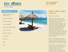 Tablet Screenshot of kei-homes.com